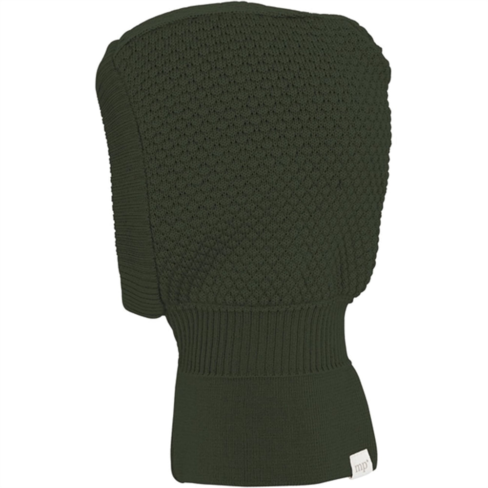 97513 Oslo Uld Elefanthue m. Vindstopper Dark Moss