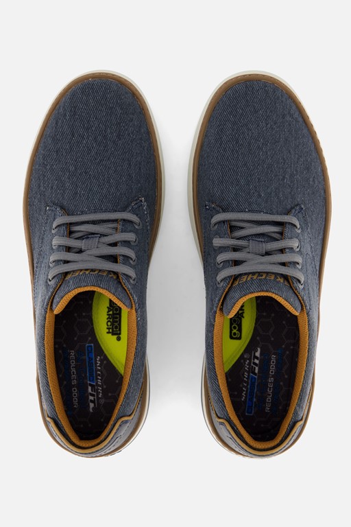 Skechers Hyland Ratner Sneakers blauw Canvas