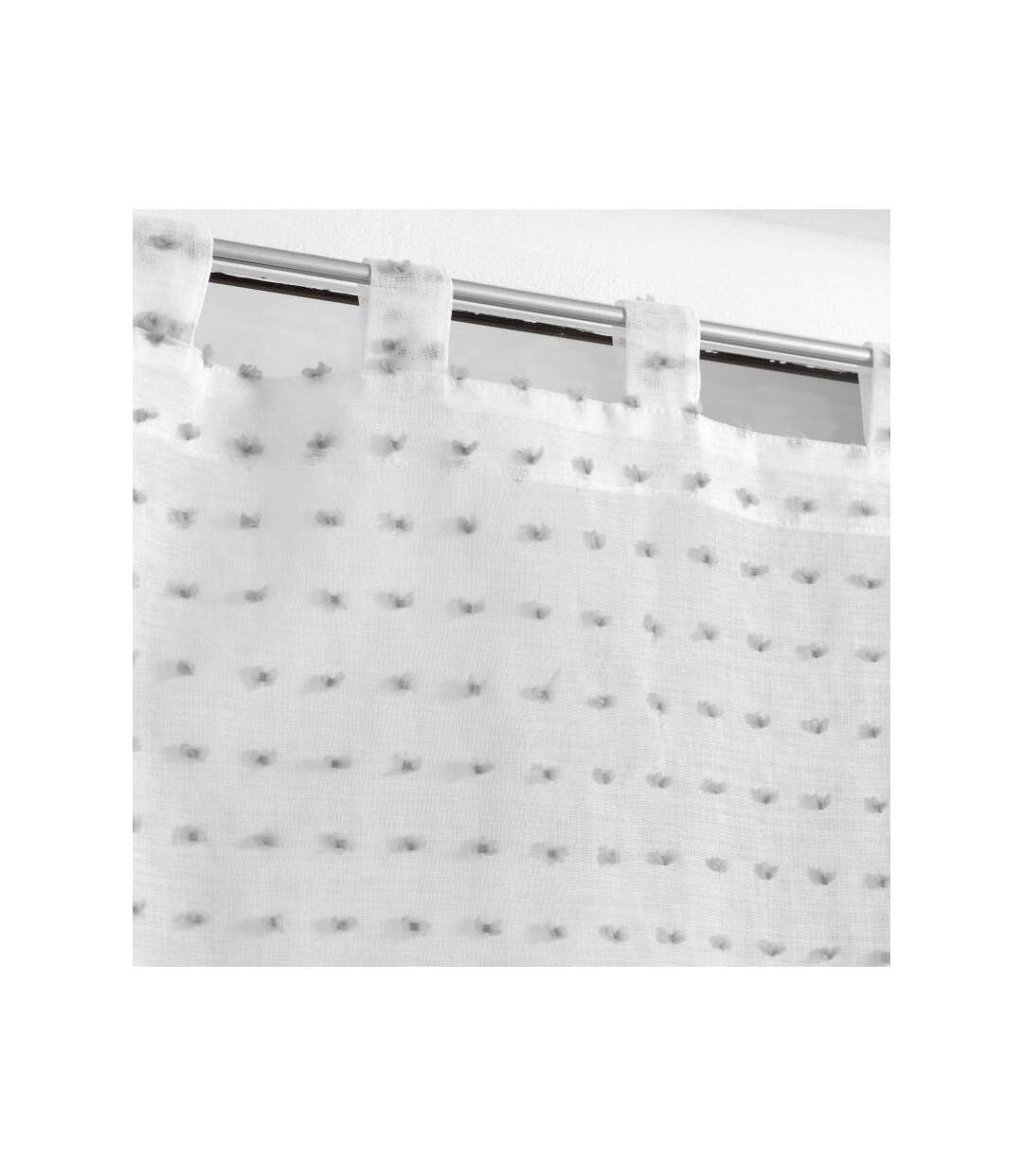 Paire de Voilages Pomponella 60x90cm Gris