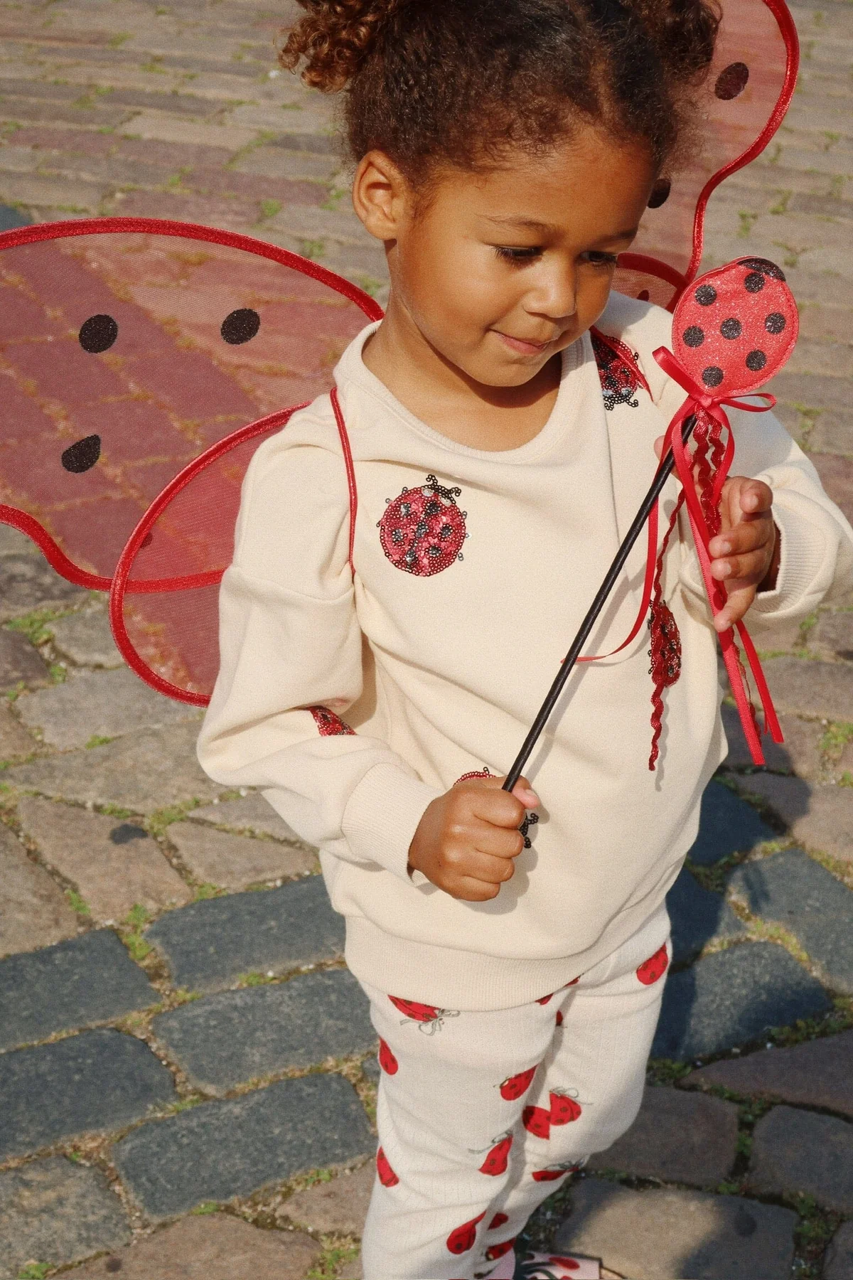 Konges Sløjd Lou Ladybug Glitter Sweatshirt Ocs Ks102204