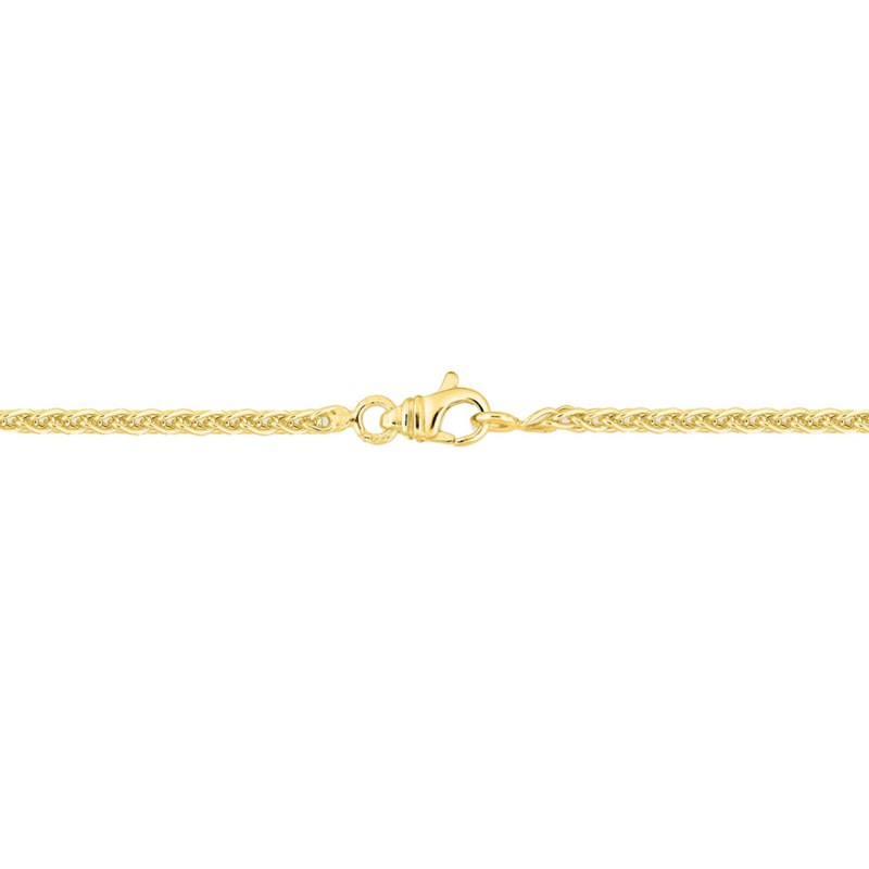 Bracelet mixte 18 cm - Maille Spiga - Or 18 Carats - Largeur 2 mm