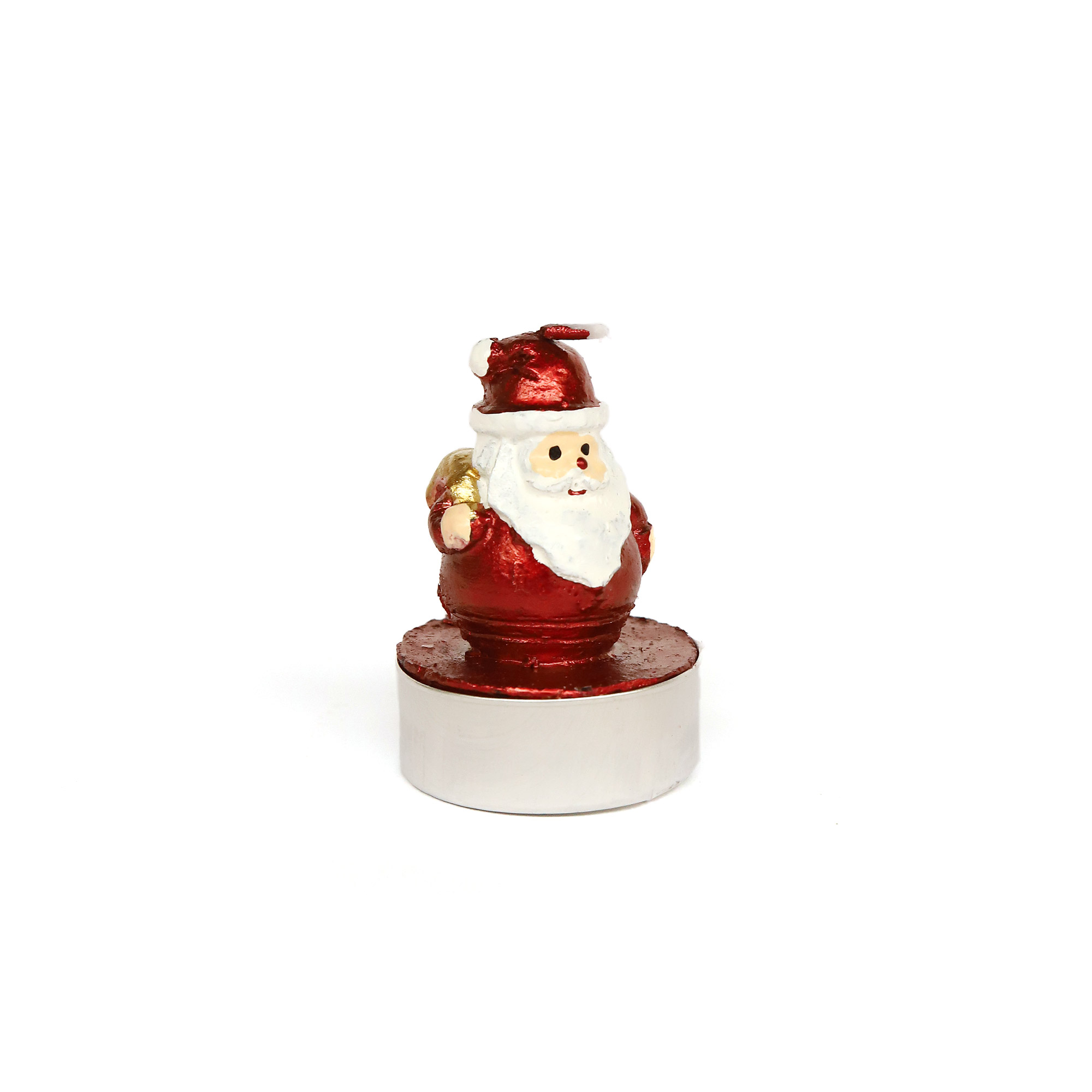 Kerze 'Weihnachtsmann' rot, H 6 cm, Ø 3,8 cm von fischer's lagerhaus