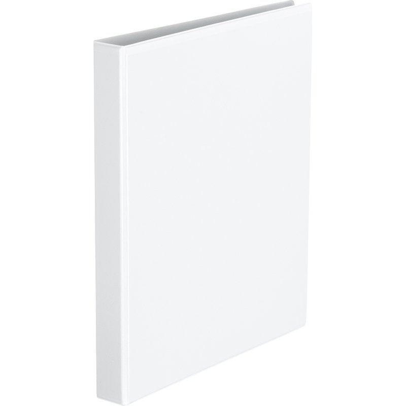 Classeur 4 anneaux cartonné Bruneau personnalisable A4 - Dos 3,5 cm blanc