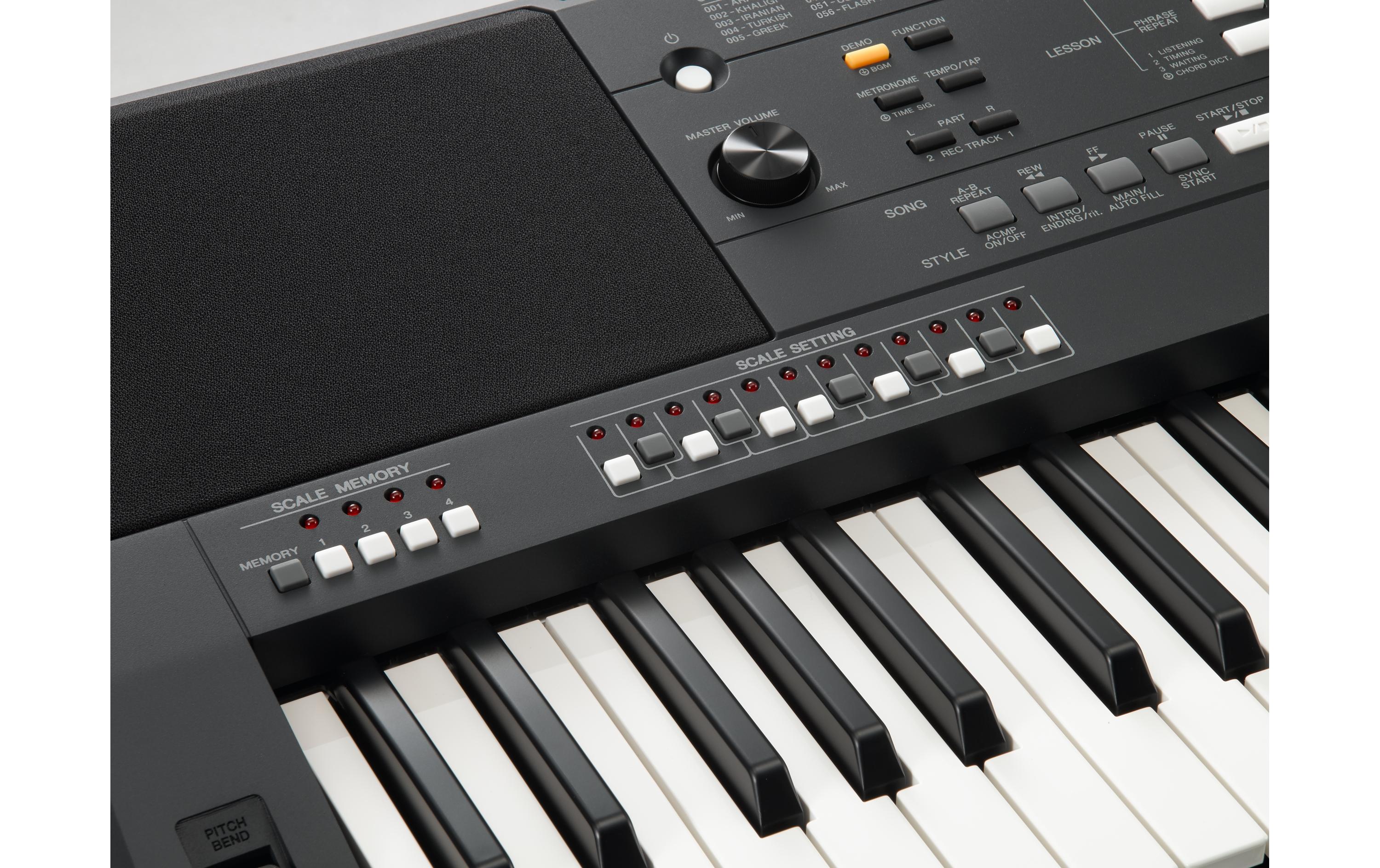 Keyboard PSR-A350<br>Standard-Entertainer-Keyboard mit zahlreichen orientalischen Klängen