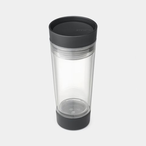 Make & Take Theebeker dubbelwandig, 0,36L - Dark Grey