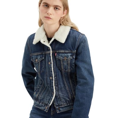 Veste en jean femme Original Sherpa Trucker LEVIS