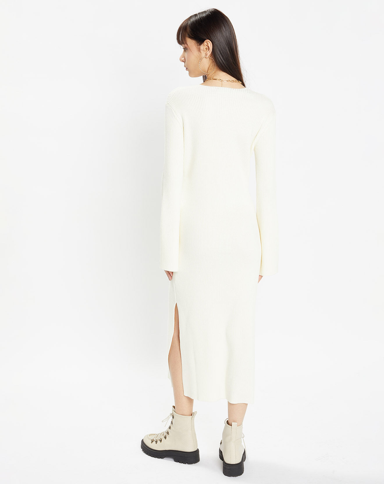 Zapa Robe en Laine mélangée Reda écrue