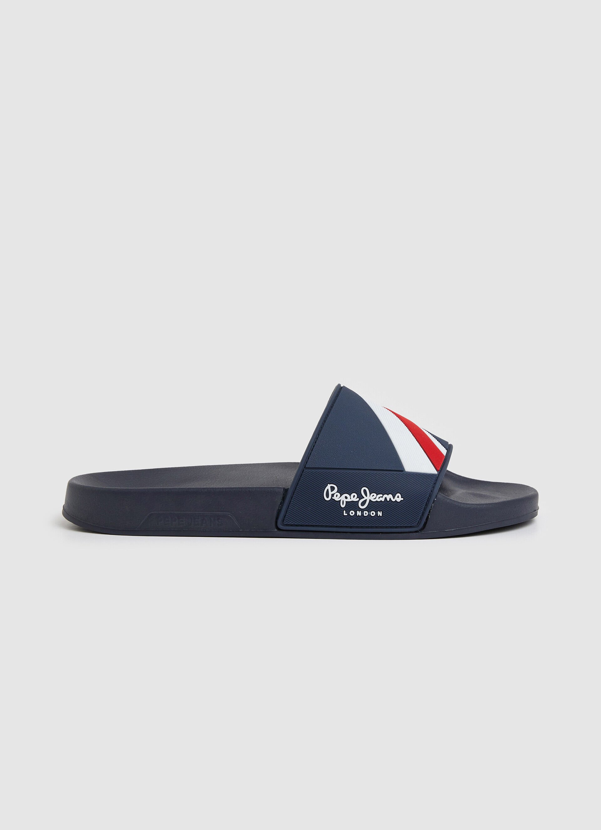 Chinelo de praia com textura deslizante - azul marinho