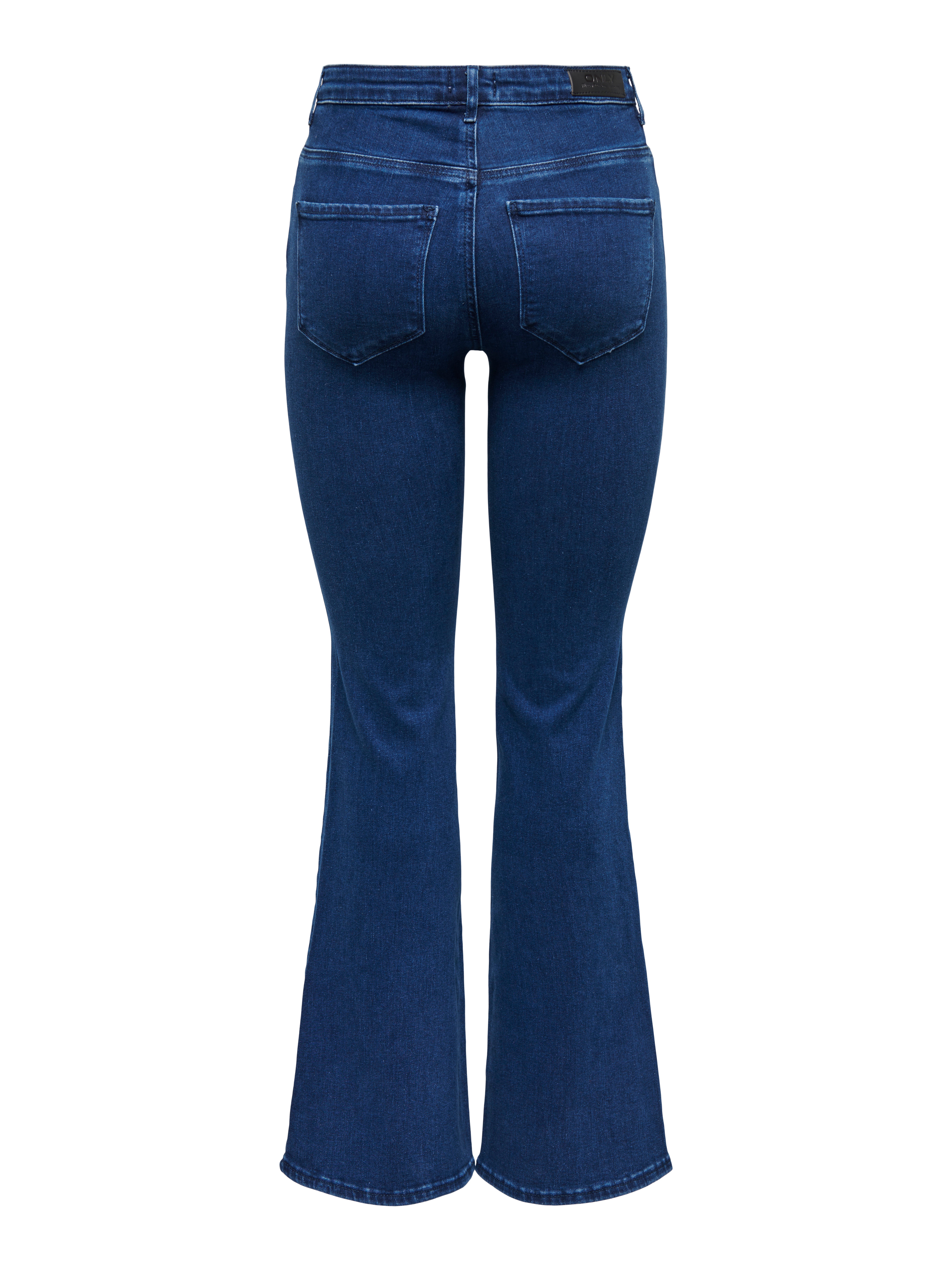 ONLHELLA Hohe Taille Retro-Fit, ausgestellt Jeans Medium Blue Denim