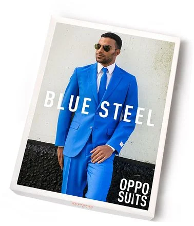 OppoSuits Blue Steel Kostuum | Blauw pak OSUI-0025 Blue Steel