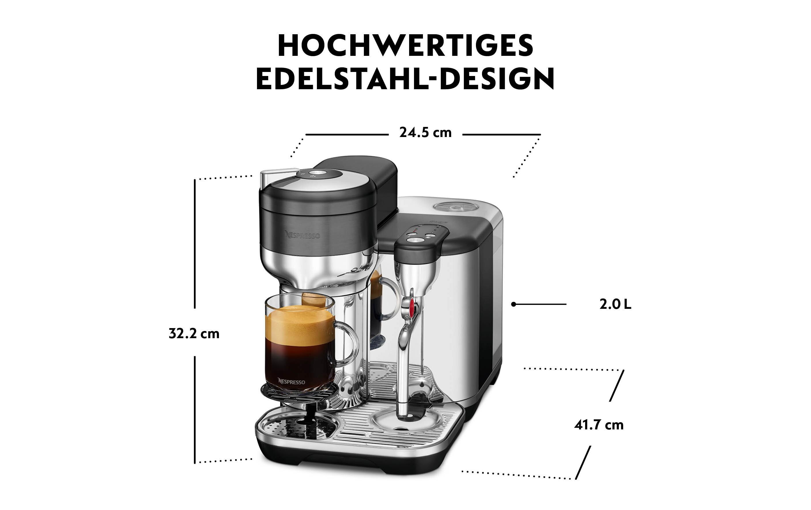 Kaffeemaschine Nespresso Vertuo Creatista Black Steel<br>Nespresso-Kaffeemaschine