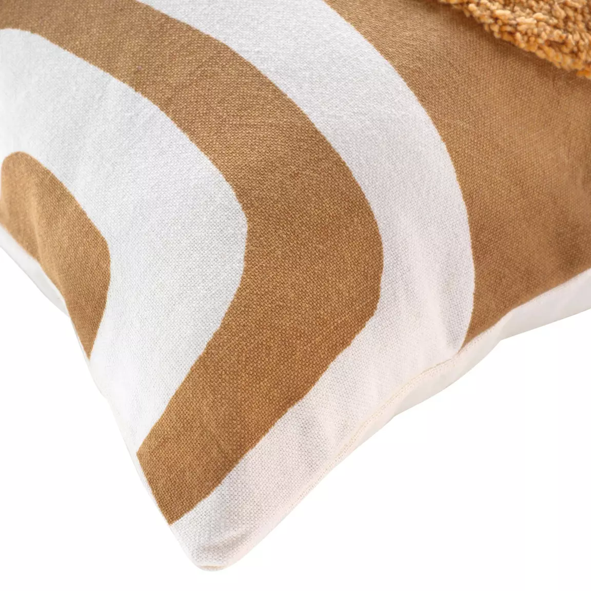 Housse de coussin carrée coton (40 x 40 cm) Mirade Camel