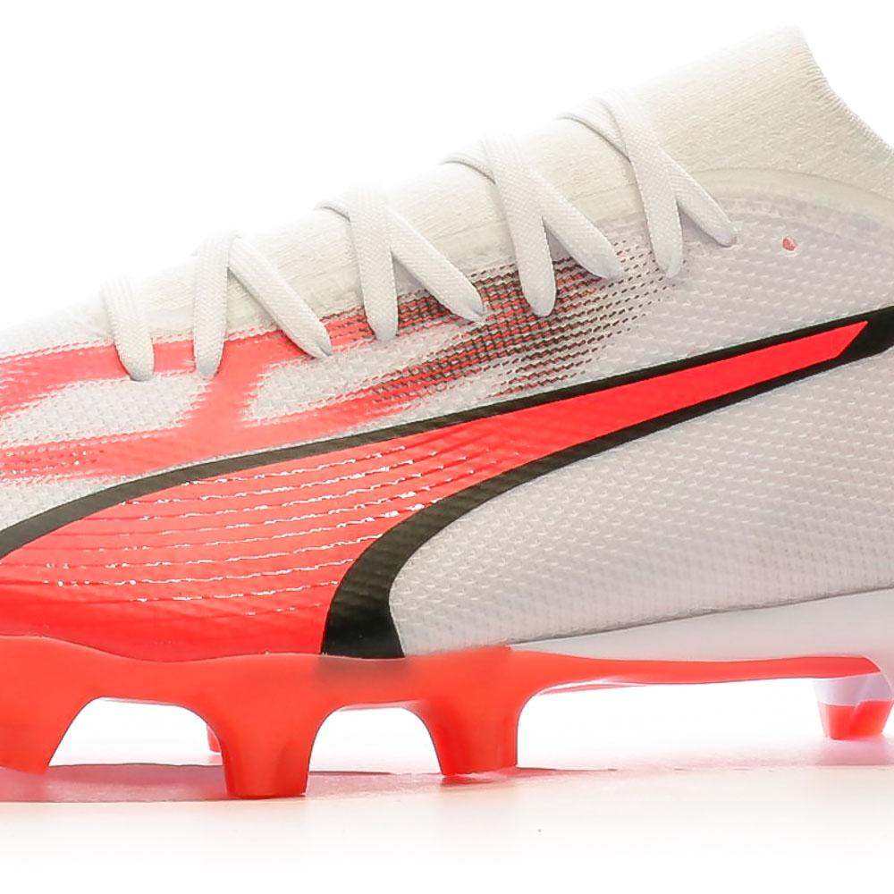 Puma Chaussures de football Blanc/Rouge/Noir Homme Puma Ultra Match 107347-01