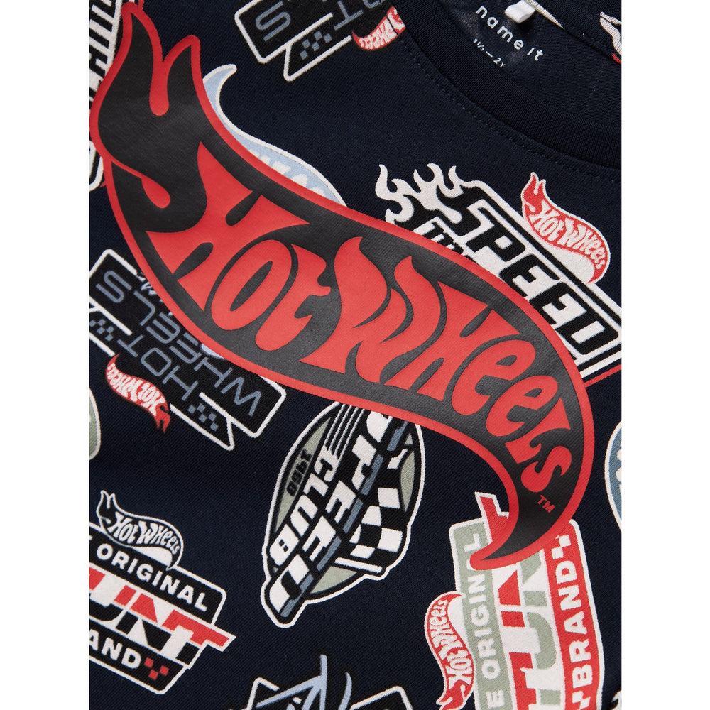 Køb Name It Navy Blazer Ary Hot Wheels Regular T-Shirt