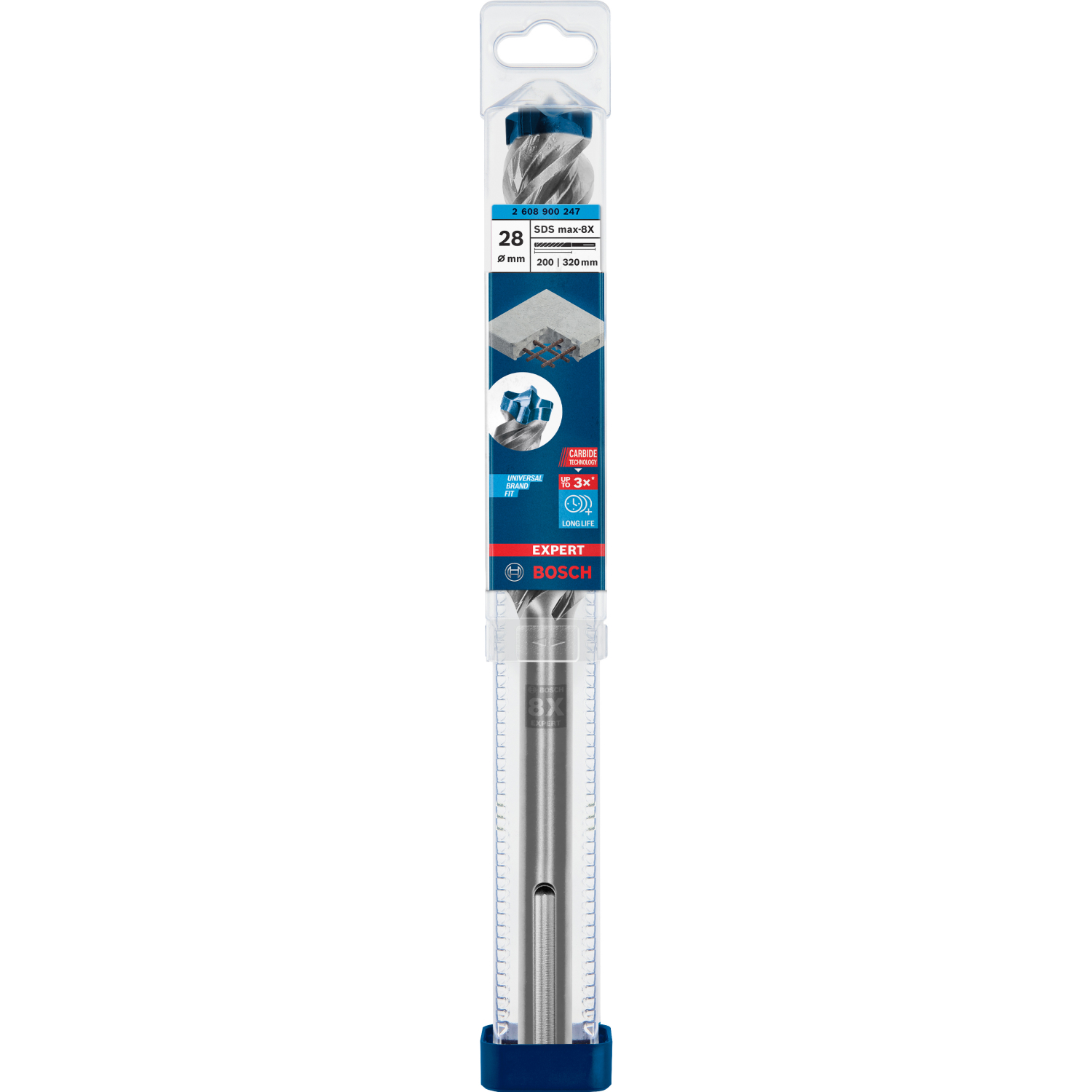 Bosch 2608900247 EXPERT Hamerboor SDS Max-8X - 28x200x320mm
