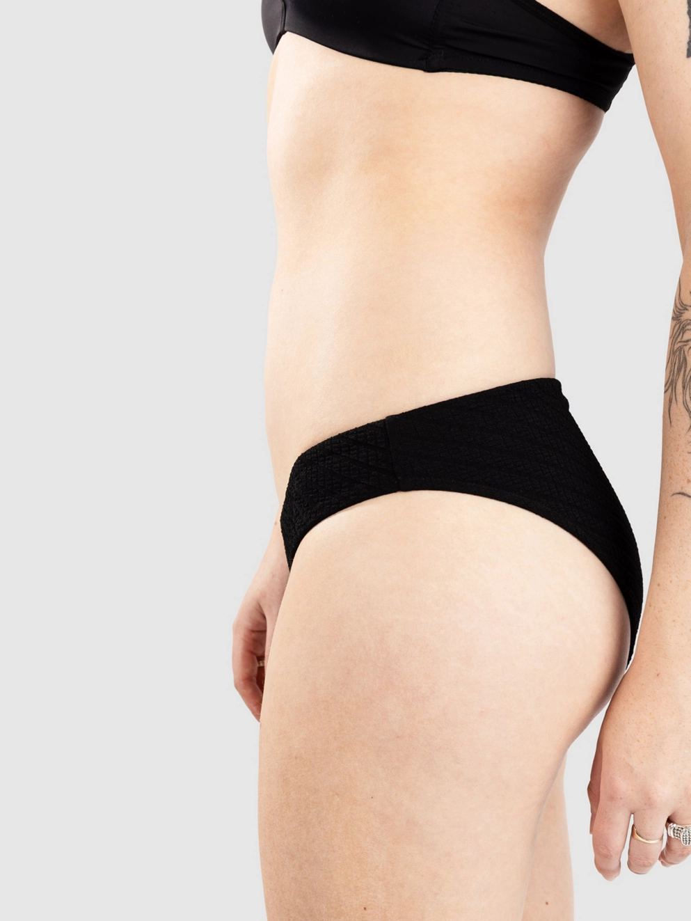 Rip Curl Custom Rib Full Bikini Bottom black