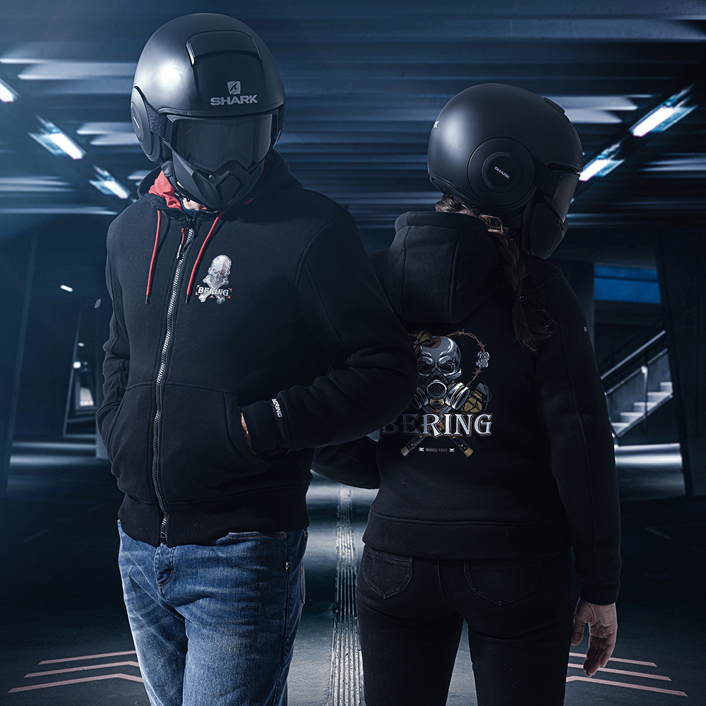 Bering - Sweat Hoodiz 2 Noir / Rouge fluo