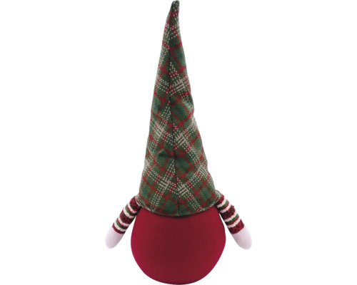 Decoratief figuur Lafiora Santa met vlechten H 44 cm