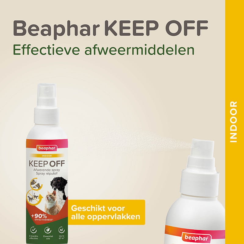 Beaphar Keep Off Indoor Afwerende Spray 200 ml | 4250.1