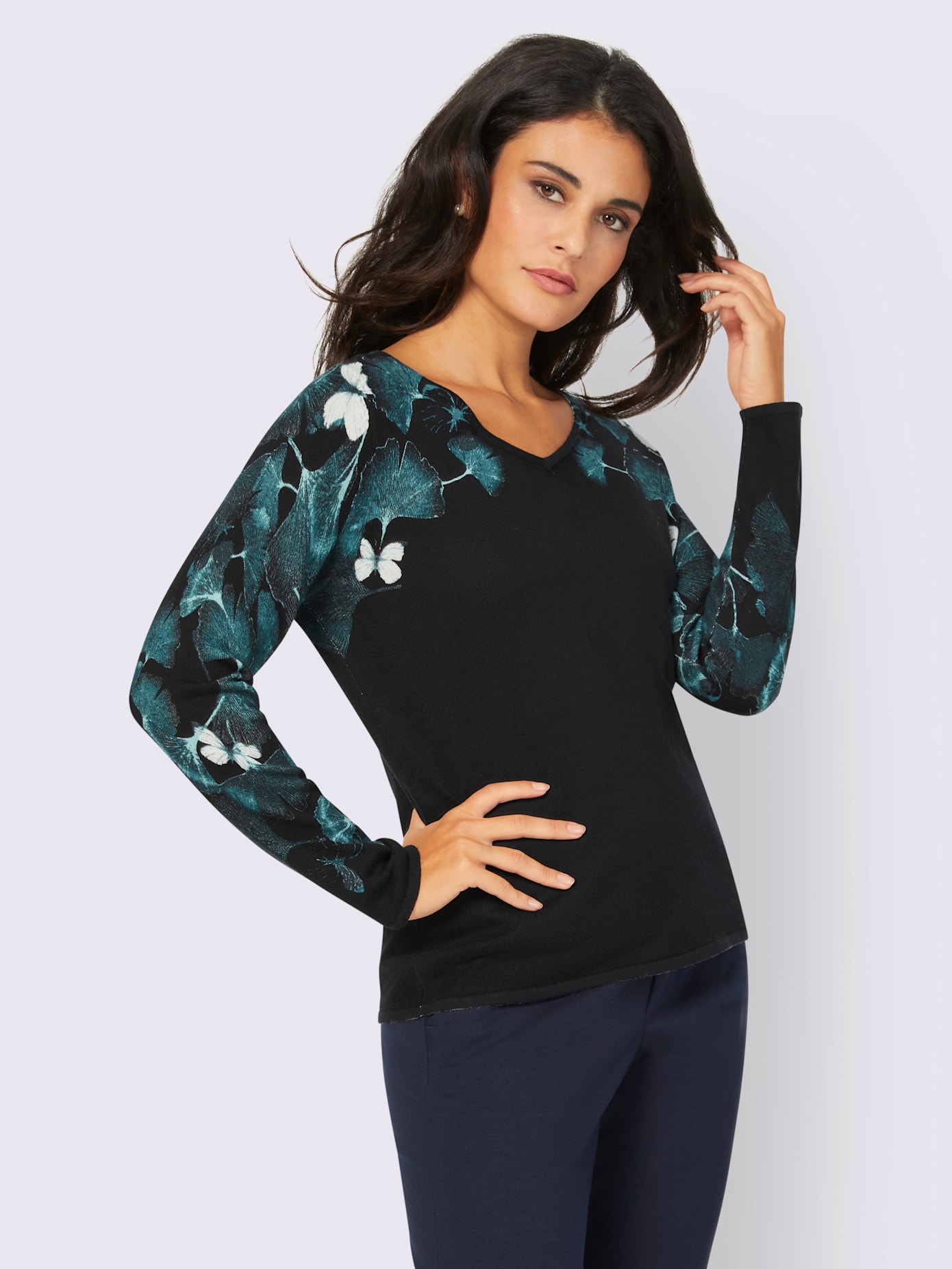 Pull motif imprimé
