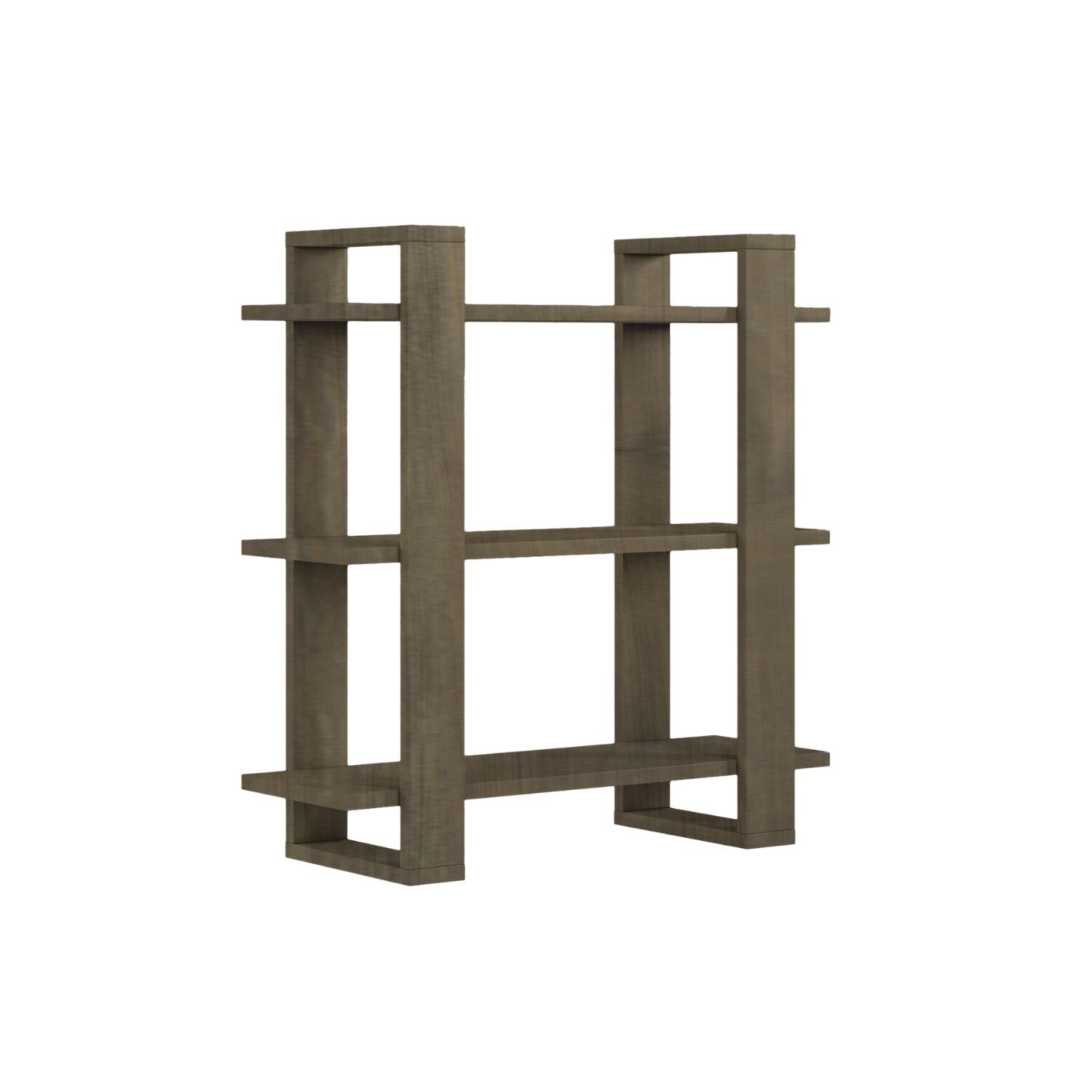 Mein-Regal Wandregal DUOMO 70x27x72cm MDF Holz bis zu 3 Fächer dunkelbraun