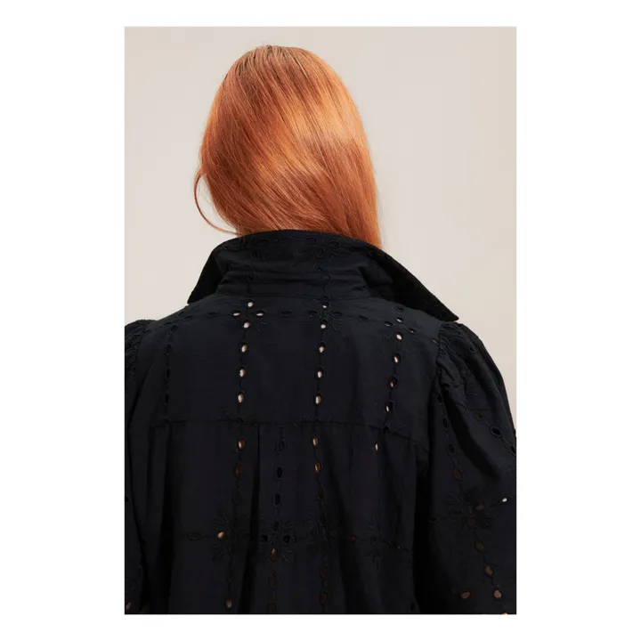 BELLEPIECE Blouse Elvira Brodée | Noir