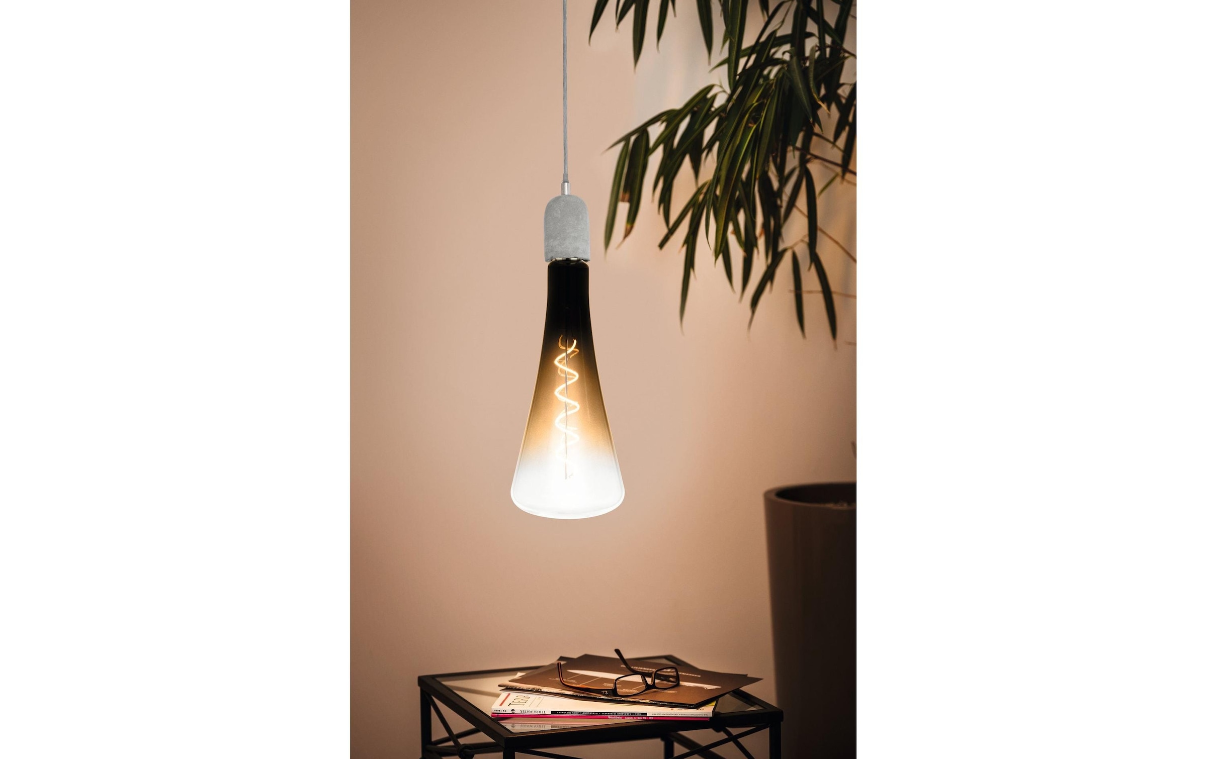 EGLO Hängeleuchte »Leuchten Lampe 4 W E27 Braun-Schwarz«