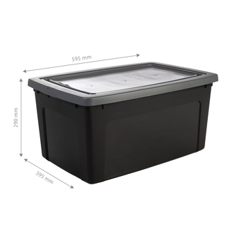 Iris opbergbox Clearbox 50 liter inclusief deksel