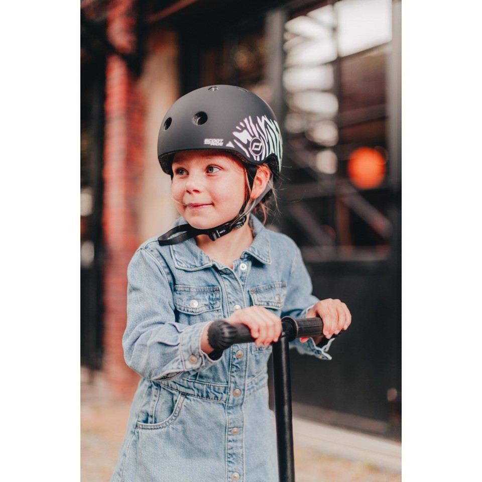 Scoot and Ride - Lifestyle cykelhjelm - Zebra