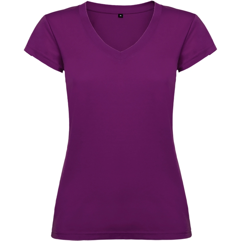 Roly R6646 - VICTORIA T-Shirt Femme Slim-Fit à Col V et Manches Courtes
