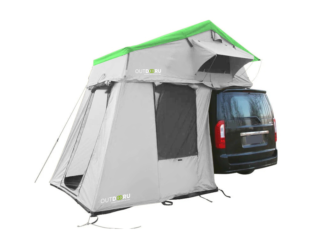 OutdoorU Family Plus 4 Pers daktent incl. voortent - Ivy Green