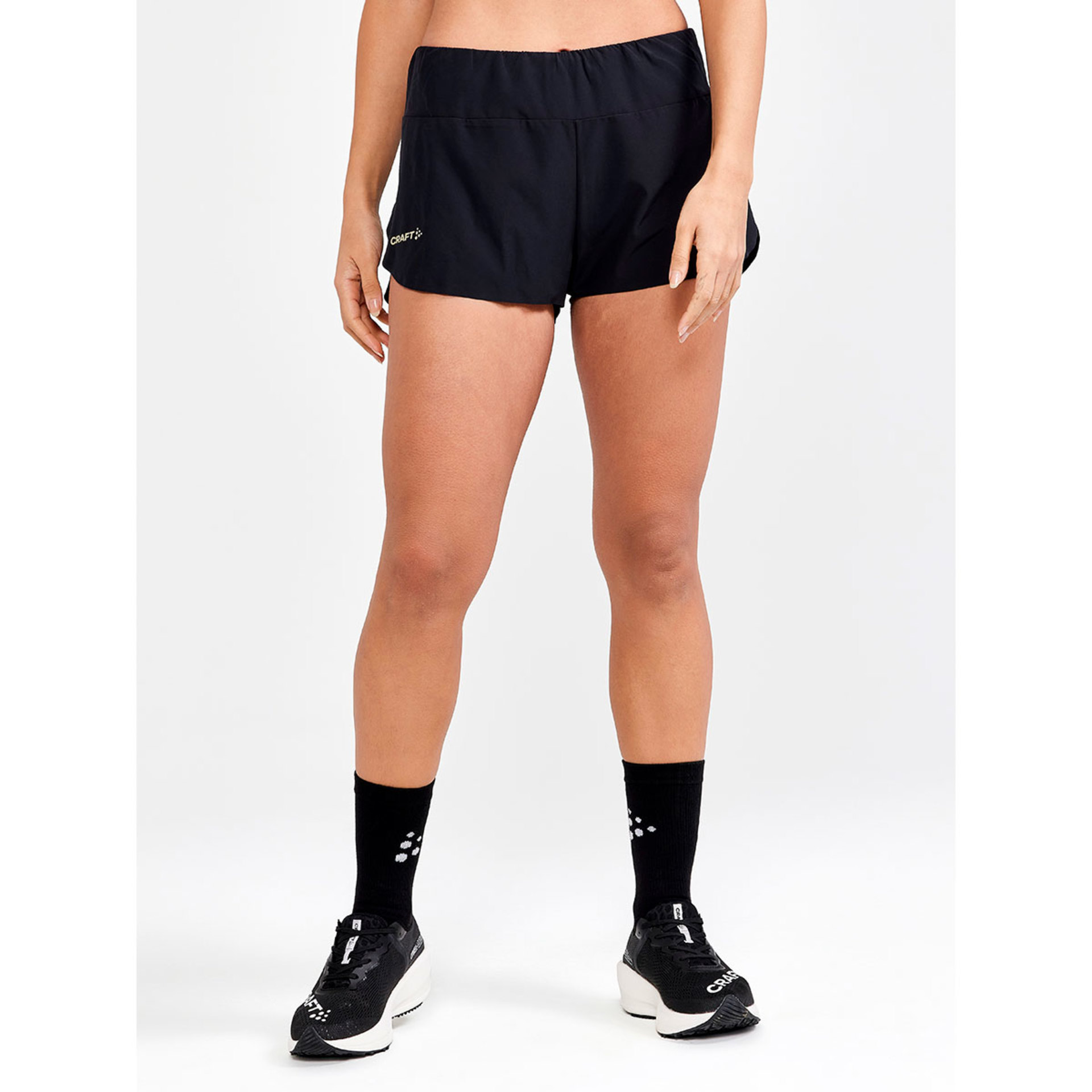 Craft PRO Hypervent Split Hardloopbroek Kort Zwart/Paars Dames