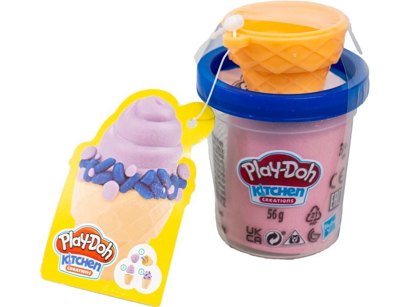 Play-Doh Mini Knetküchensets assortiert Zweifarbige Knete mit kreativen Förmchen zum Gestalten von Leckereien