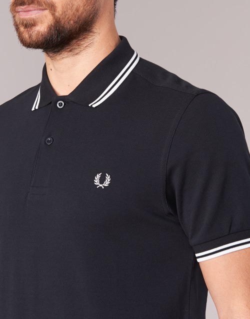 Fred Perry - THE FRED PERRY SHIRT - Noir / Blanc