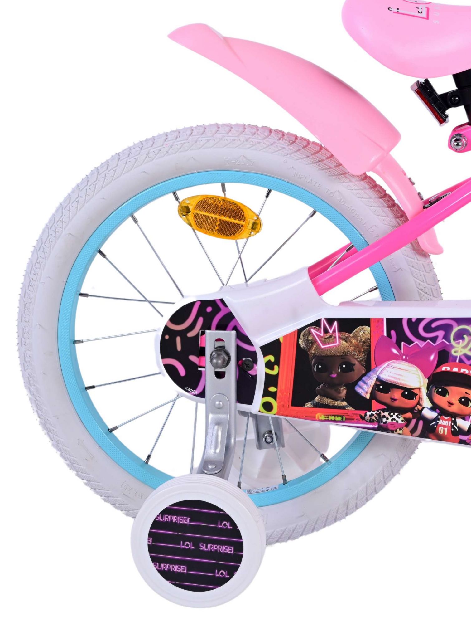Kinderfahrrad LOL Surprise Fahrrad für Mädchen 16 Zoll Kinderrad Rosa