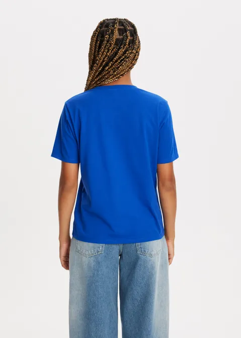 T-shirt met logo blauw (BLW.K)