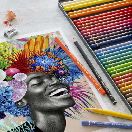 FABER-CASTELL POLYCHROMOS Künstler-Farbstifte im Metall-Etui