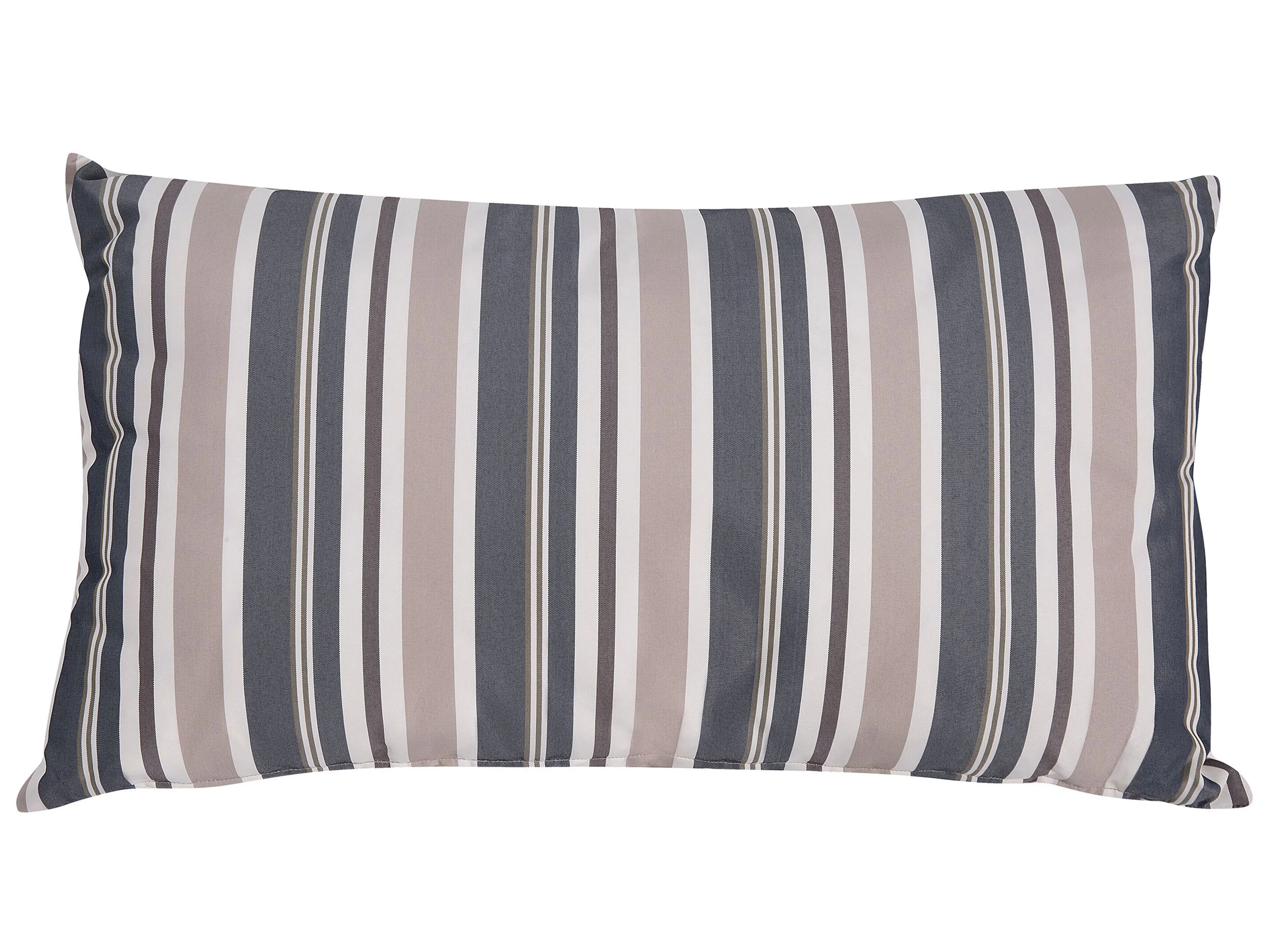 Set van 2 tuinkussens KASTOS gestreept 40 x 70 cm Taupe