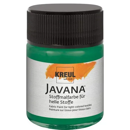 KREUL Javana Stoffmalfarbe für helle Stoffe Dunkelgrün 50 ml
