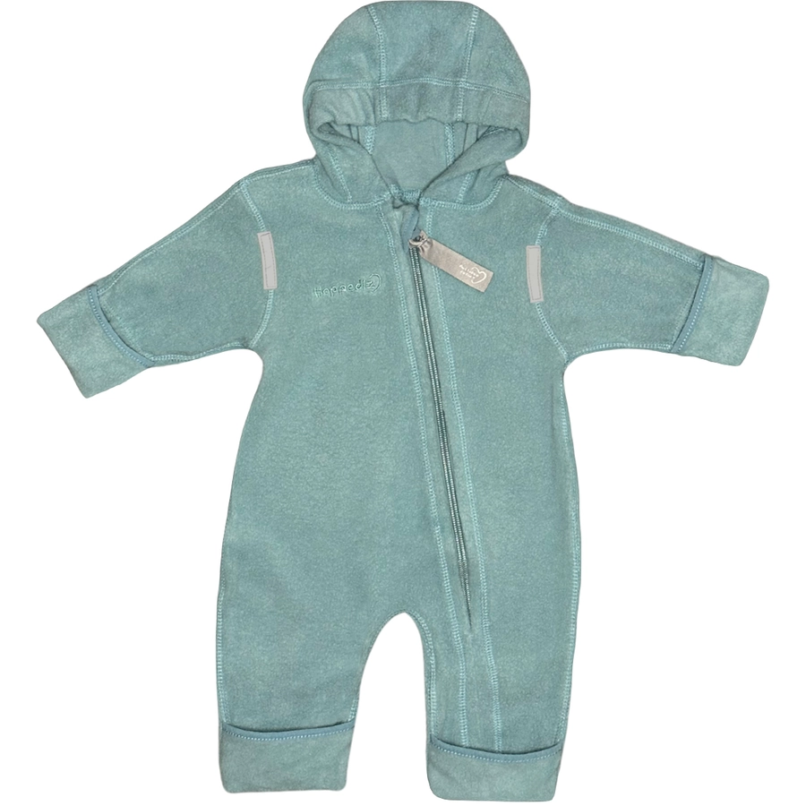Hoppediz Overall Bio-Baumwollfleece Overall mit Umschlagbündchen Polarblau