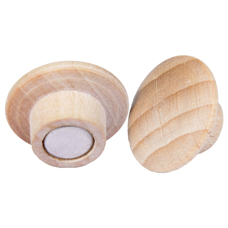 Legamaster Magnete Wooden, 25 mm, braun, 5 Stück