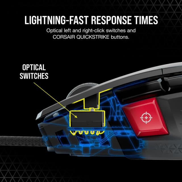 Corsair M65 RGB Ultra Tunable gaming mus (sort)