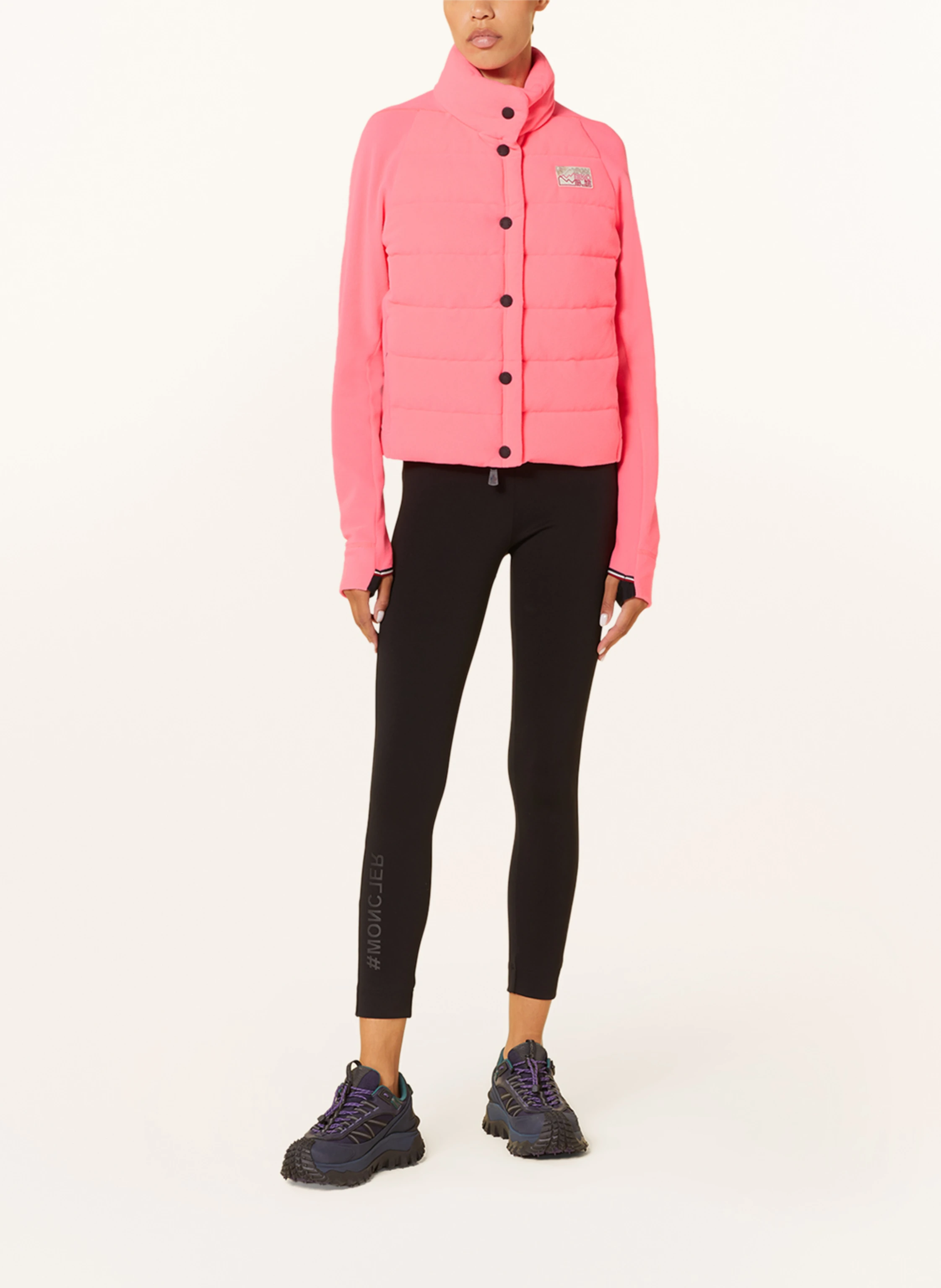 MONCLER GRENOBLE Daunenjacke im Materialmix