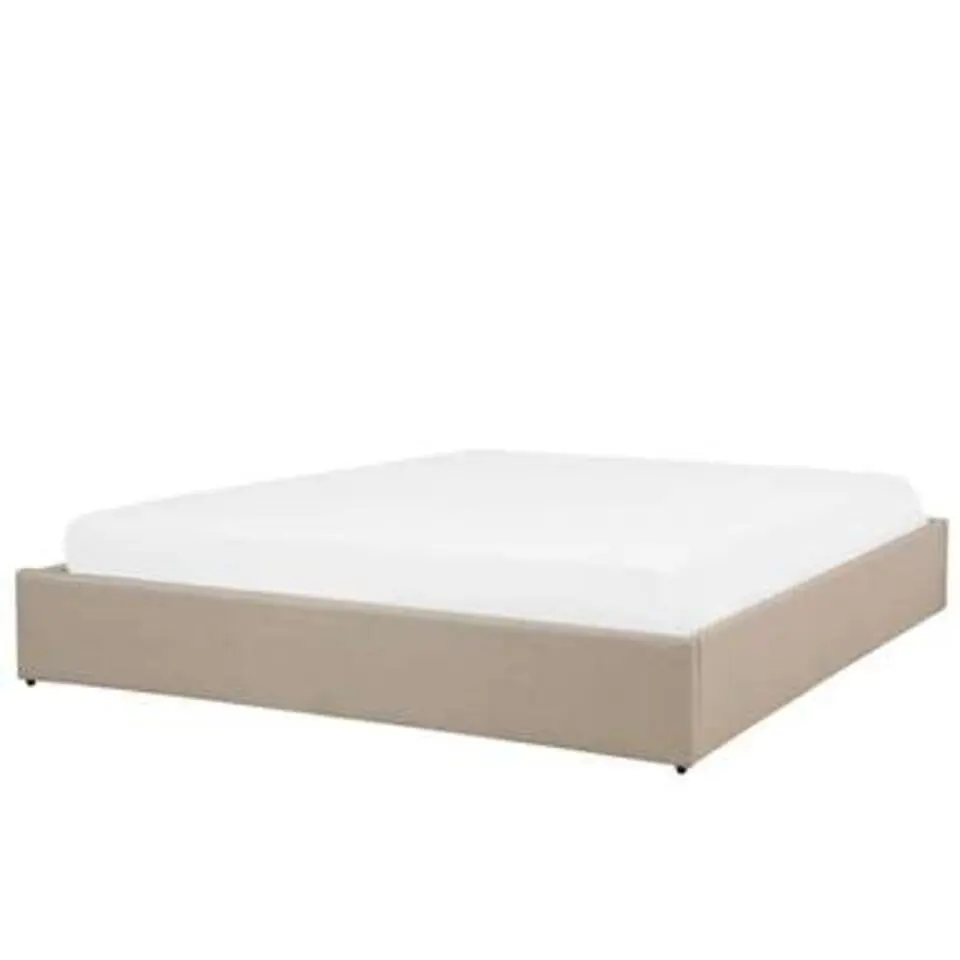 DINAN - Tweepersoonsbed - Beige - 180 x 200 cm - Polyester