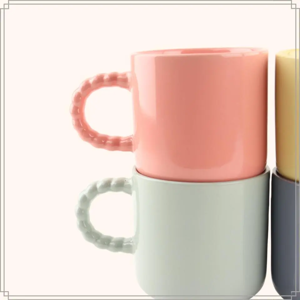 OTIX Espresso Kopjes Koffiekopjes Set van 8 Koffietassen 120 ml Aardewerk
