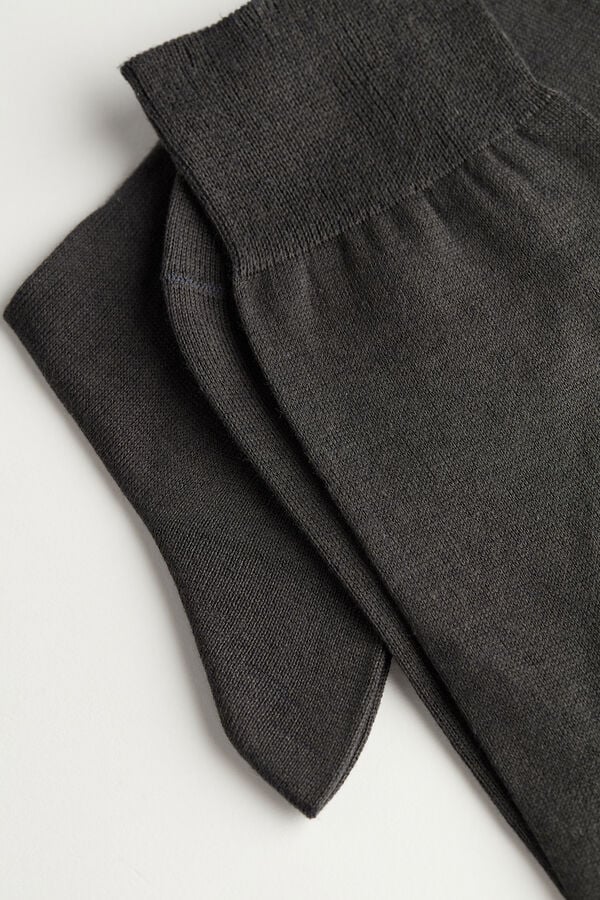 Meias curtas feitas de cashmere, seda e algodão.
