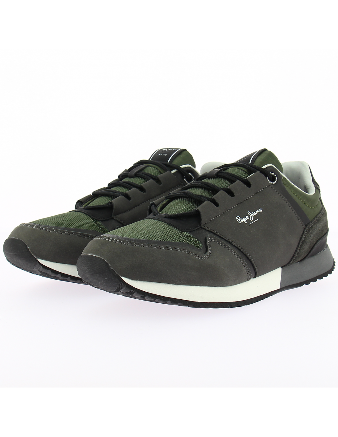pepe jeans baskets de ville homme tour urban kaki