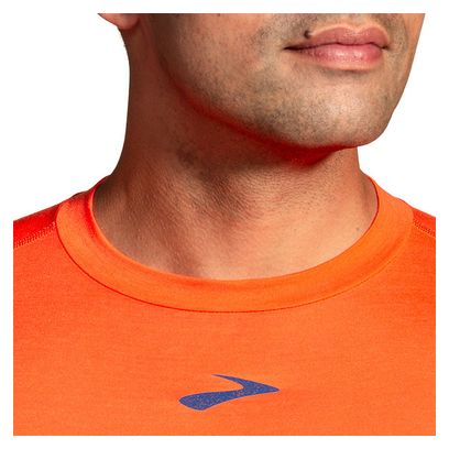 Maillot manches longues Brooks High Point Orange Homme