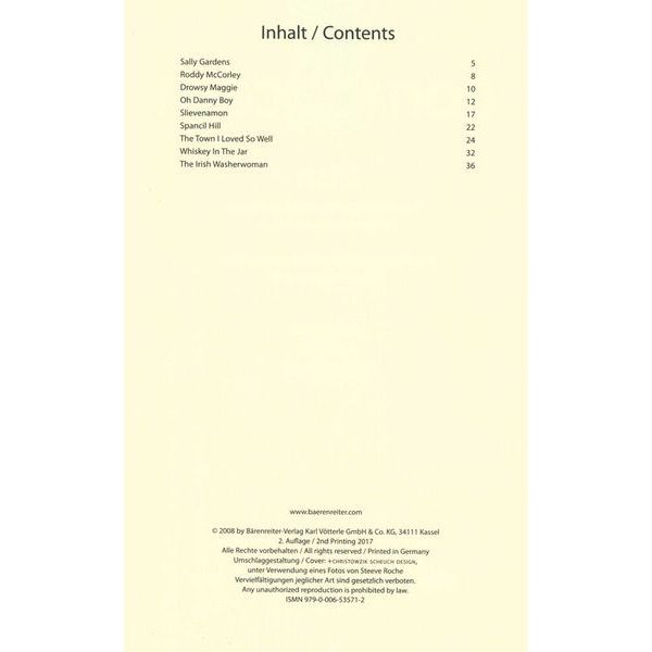 Bärenreiter combocom Irish