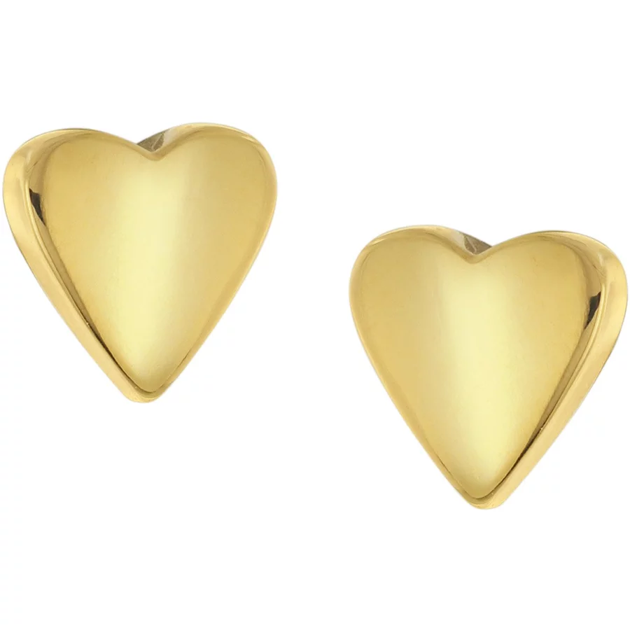Boccia Herz-Ohrringe für Kinder Titan Goldfarben gold